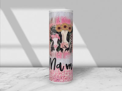Baby Shower Gift, New Mom Gift, Mom & Mini Gifts, Tumbler Set, New Baby Gifts, Cow Print Tumbler