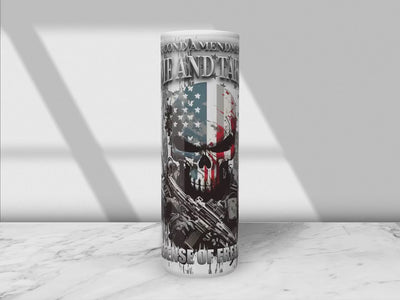 Father's Day Gift, 2nd Amendment Tumbler, Gun Gifts, For Men, with straw and lid