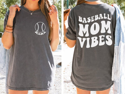 Baseball Mama Shirt Comfort Colors® TShirt Trendy Retro Tees With Sayings - SweetTeez LLC