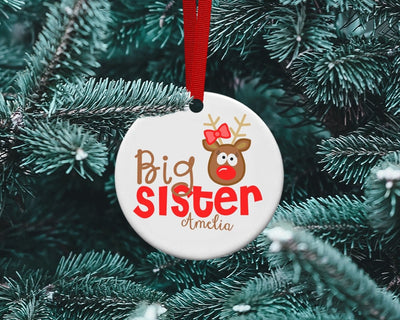 Big sister ornament | personalized - SweetTeez LLC