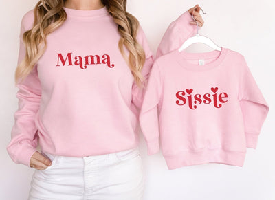 Big Sister sweatshirt, Mama & Mini sweatshirts, Valentine's Day Shirts, Sissie Sweatshirt, Retro Sweatshirts - SweetTeez LLC