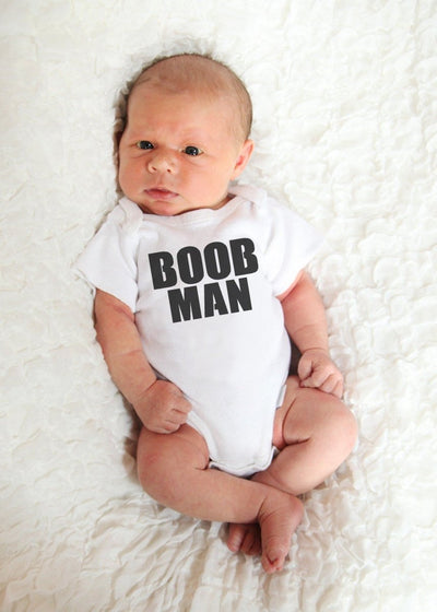 Breastfeeding shirt , breastfeeding shirt for baby boy , breastfeeding bodysuit , boob man shirt , funny baby clothing - SweetTeez LLC