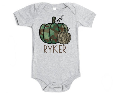 Fall Outfit Baby Boys - Fall Boy Outfit - Fall Shirts For Baby Boys - Camo Pumpkin Shirt - Pumpkin Shirt Halloween - Pumpkin Patch Outfit - SweetTeez LLC