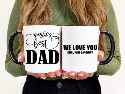 Father's Day Gift , Personalized Father's Day Gift , Custom Father's Day Gift , Custom Fathers Day Mug , Custom Mug For Best Dad - SweetTeez LLC
