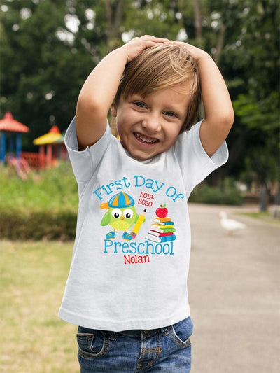 First Day Of Preschool Shirt - Personalized First Day Of Preschool Shirt - PreSchool Shirt For Boy - Personalized Preschool Shirts - SweetTeez LLC
