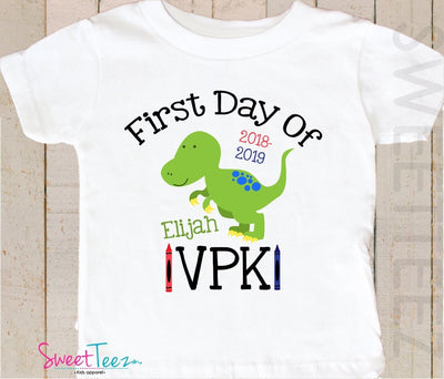 First Day of VPK Shirt, Back to School tshirt, Preschool Shirt - SweetTeez LLC
