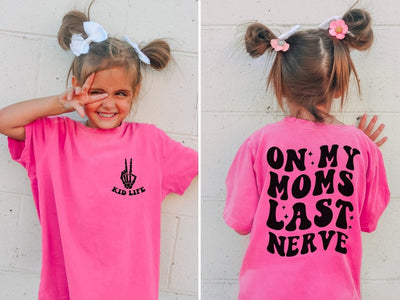 Girls Shirts, Pink Comfort Colors® Tshirt, Summer Tshirts, With Sayings - SweetTeez LLC
