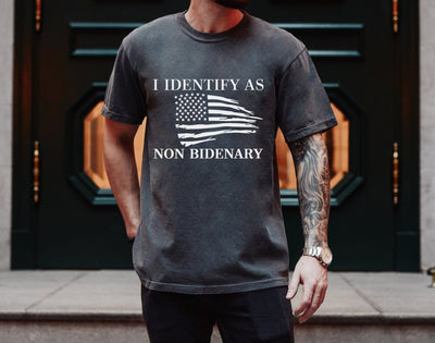 Identify As Non Bidenary Shirt Patriot Comfort Colors Shirts - SweetTeez LLC