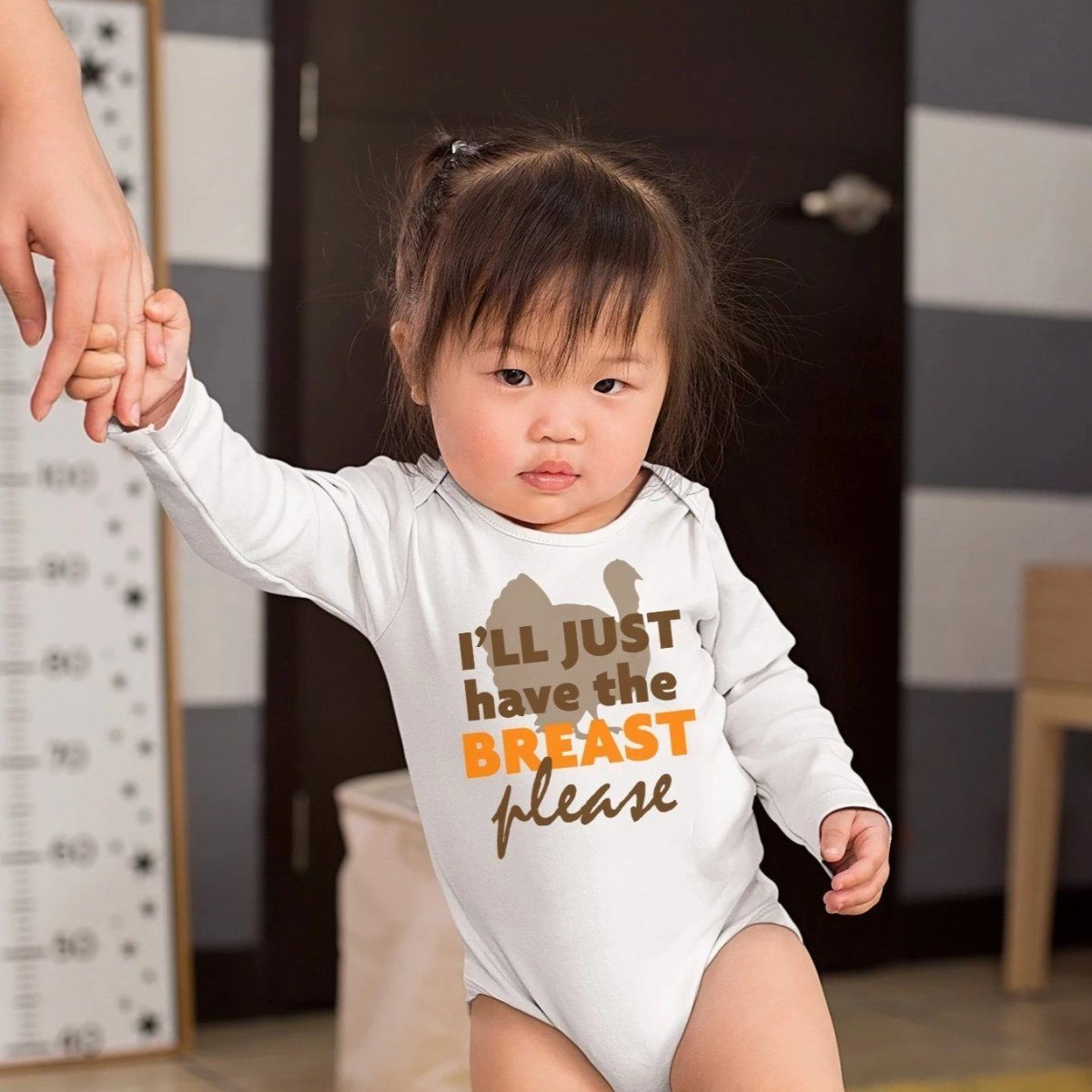 I'll Just Have The Breast Please bodysuit Breastfeeding Outfit Thanksg –  SweetTeez LLC