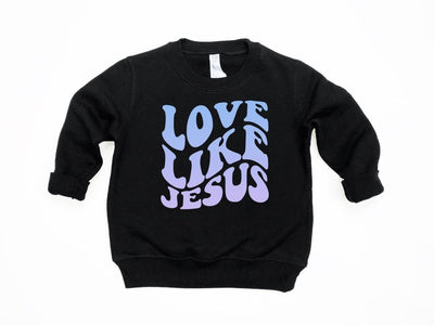 love like jesus | toddler kids crewneck sweatshirt - SweetTeez LLC
