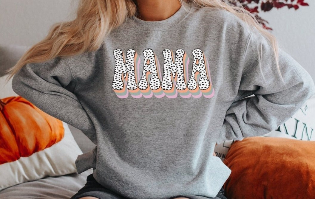 Retro mama sweatshirt hot sale