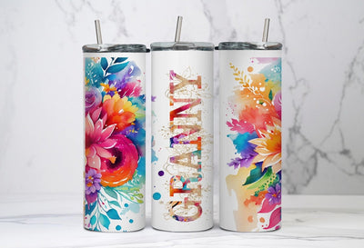 Mother's Day Gift, Granny Gift, Personalized Tumbler, Gift For Granny, Floral Tumbler, Granny Cup, Granny Birthday Gifts - SweetTeez LLC
