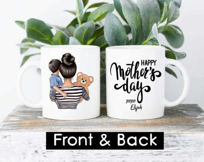 Mothers Day Gift , Personalized Mothers Day Gift ,  Mothers Day Gift Mug  , Personalized Gift Mom From Son  ,  Custom Mug for Mom of boys - SweetTeez LLC