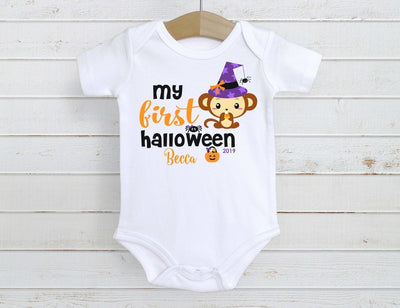 My First Halloween ,  My First Halloween Bodysuit , My First Halloween Personalized Shirt , My 1st Halloween Outfit , Halloween Outfit Baby - SweetTeez LLC