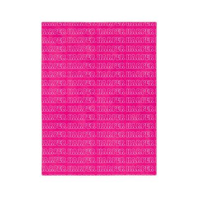 Pink minky blanket | personalized - SweetTeez LLC