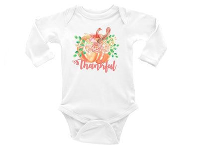 Thanksgiving Outfit For Baby Girl , Thanksgiving Outfit For Baby , Baby Girl Thanksgiving Outfit , Thankful Bodysuit , Thankful Shirt Baby - SweetTeez LLC