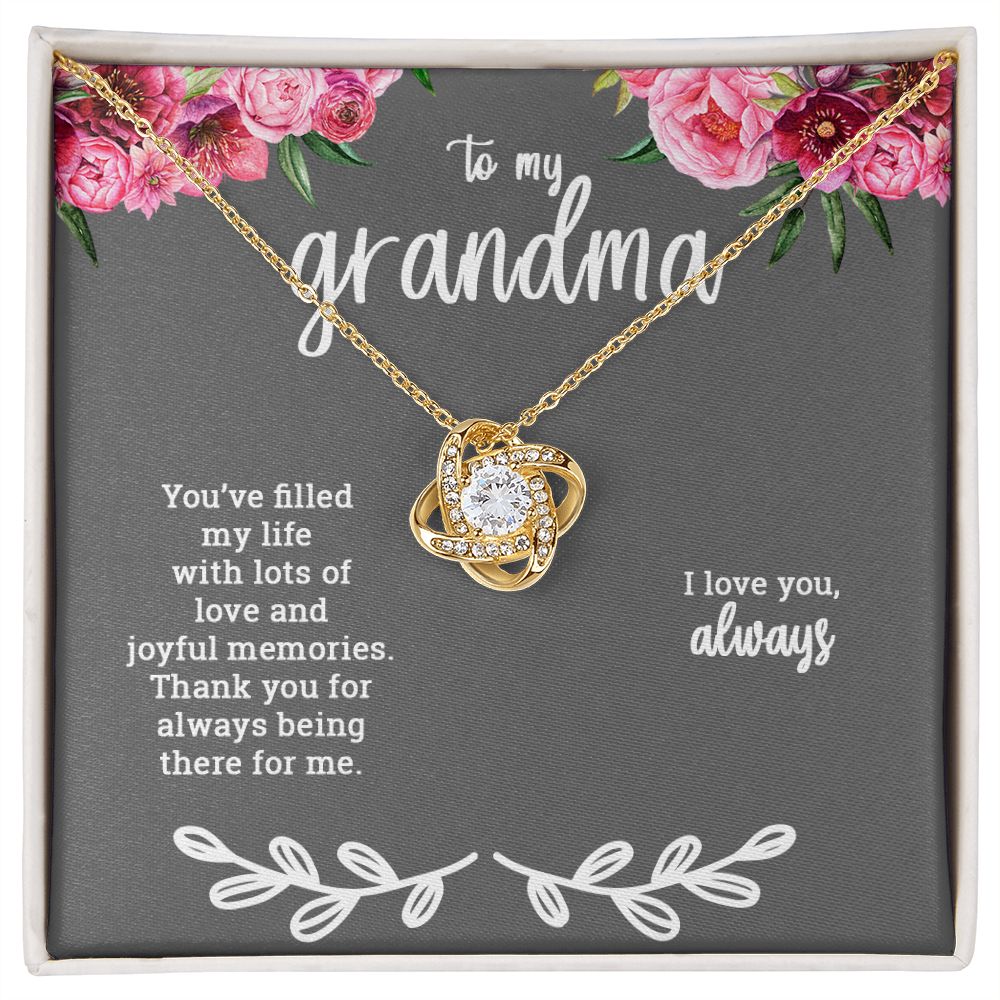 To My Grandma | Love Knot Necklace - SweetTeez LLC