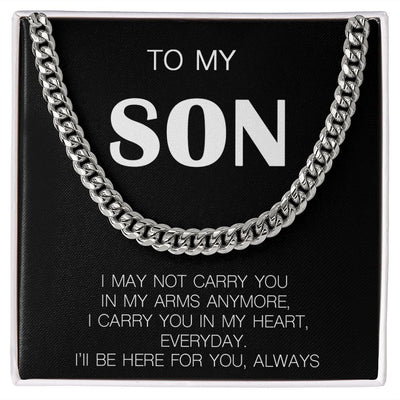 to my son | chain link necklace - SweetTeez LLC