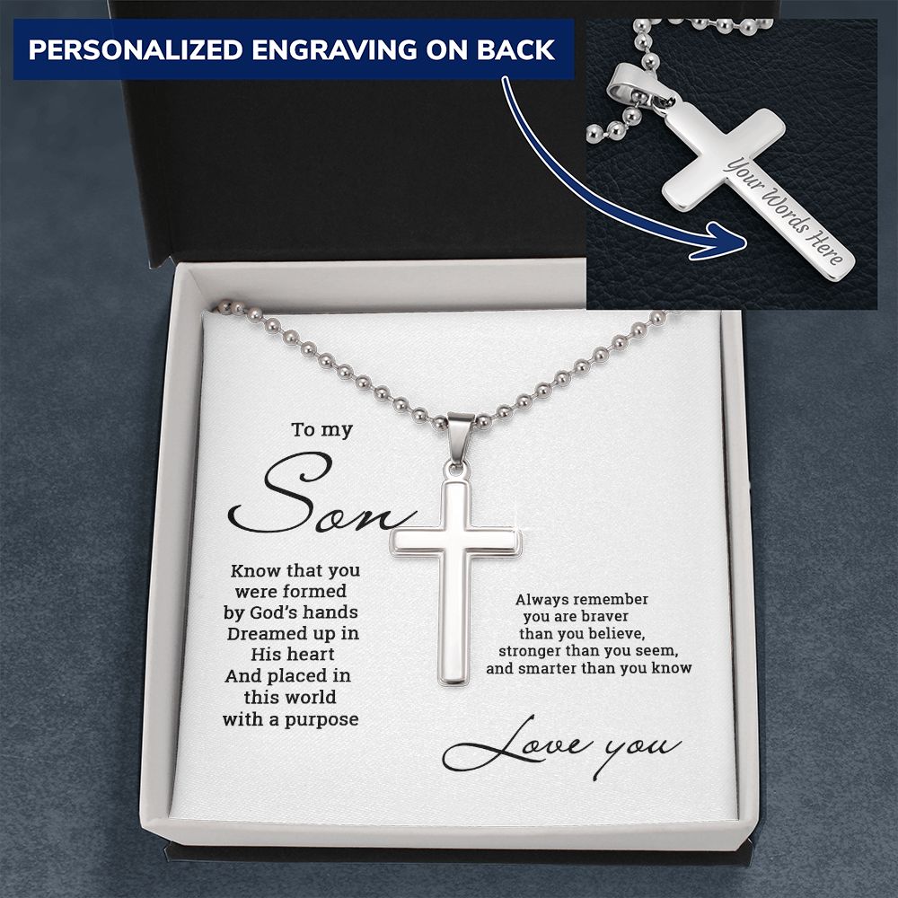 To my son on sale cross necklace