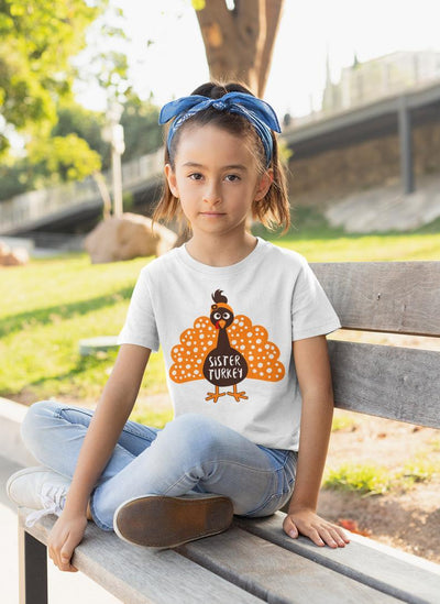 Turkey Big Sister Shirt Thanksgiving t-shirt for sister to be holiday - SweetTeez LLC