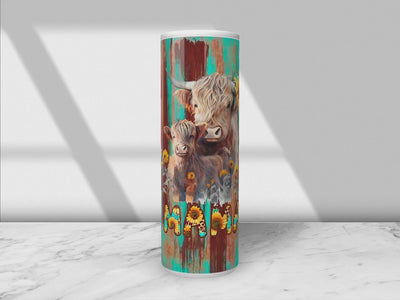 Baby Shower Gift, New Mom Gift, Mom & Mini Gifts, Tumbler Set, New Baby Gifts, Cow Print Tumbler, Western Tumbler