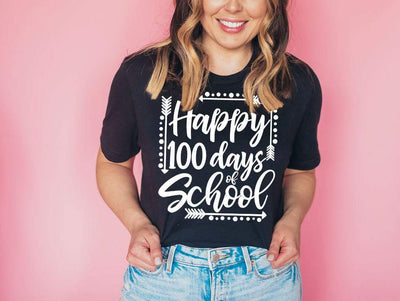 100 days of school shirt , 100 days of school shirt for teacher , teacher shirt for 100 days of school , teacher gift , teacher t-shirt - SweetTeez LLC