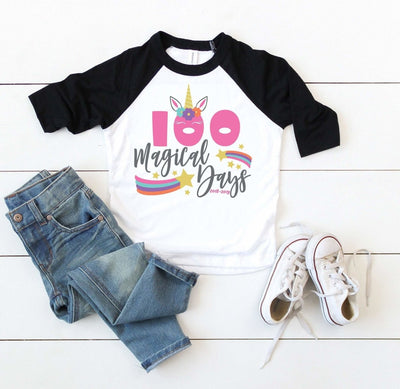 100 days of School Shirt , Personalized 100 Days Of School Shirt , 100 Days Of School Shirt For Girl , Unicorn Shirts - SweetTeez LLC
