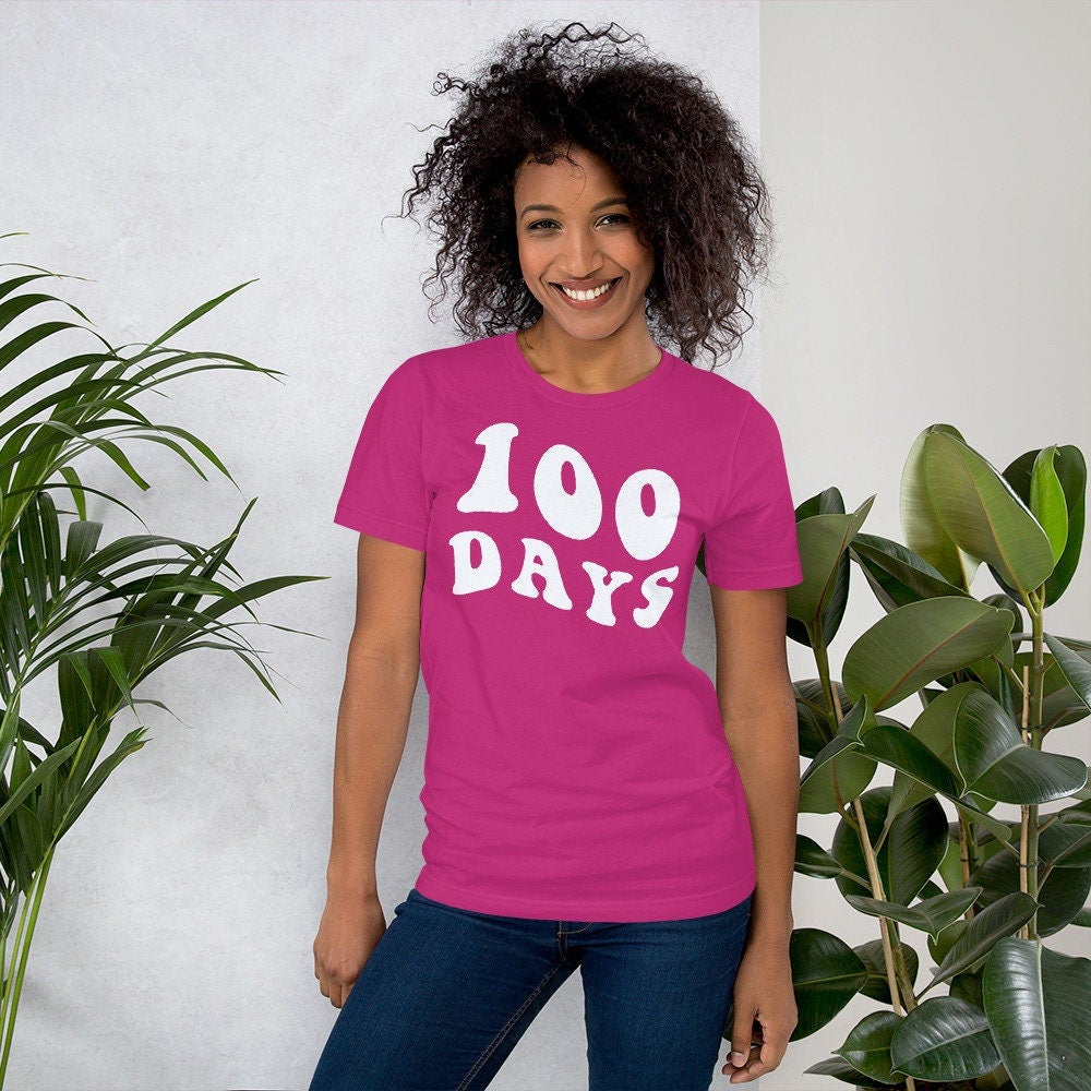 100 days tee shirt best sale