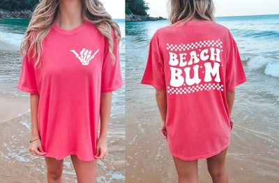 Beach Shirt, Summer tshirts, Trendy Shirts, Shirts For Women, Beach Bum Shirt, Comfort Colors TShirt - SweetTeez LLC