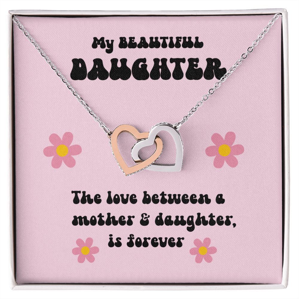 Beautiful Daughter Necklace | Interlocking Hearts - SweetTeez LLC