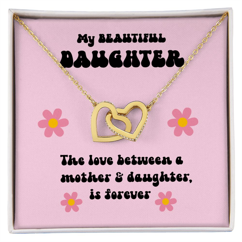 Beautiful Daughter Necklace | Interlocking Hearts - SweetTeez LLC