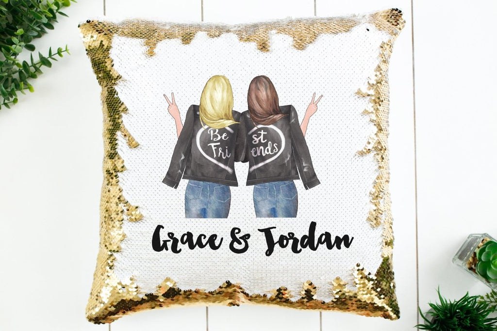 Friends sequin clearance pillow