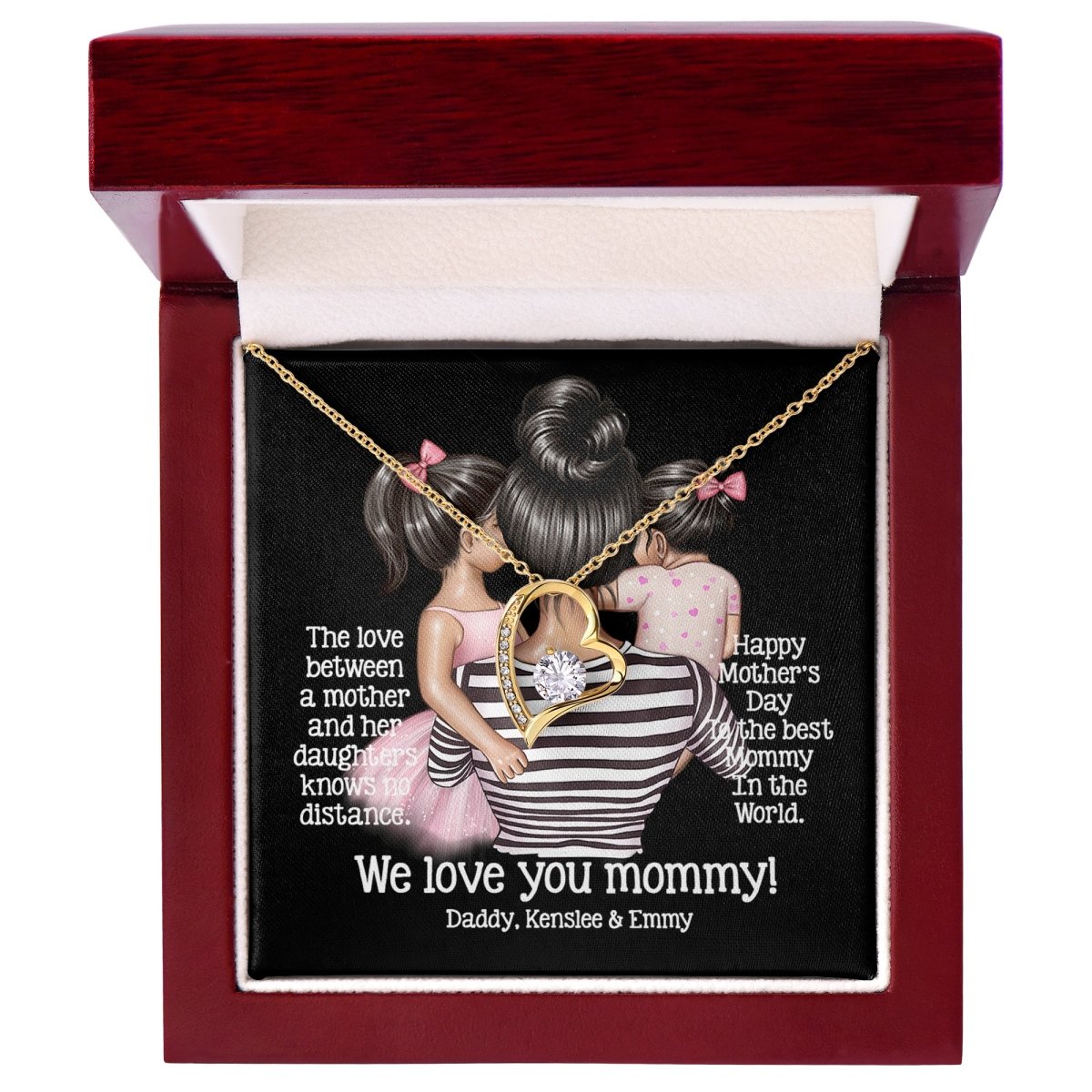 Best Selling | Mother's Day Necklace | Personalized With Names And Hair Colors - SweetTeez LLC