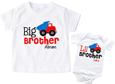 Big Brother Little Brother construction Shirt - SweetTeez LLC