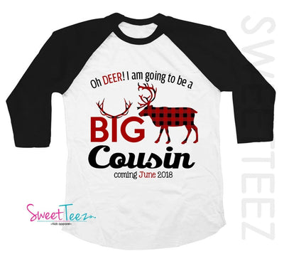 Big Cousin Shirt , Personalized big Cousin Shirt , Christmas big Cousin Shirt , Christmas gift for big Cousin  , deer cousin shirts - SweetTeez LLC