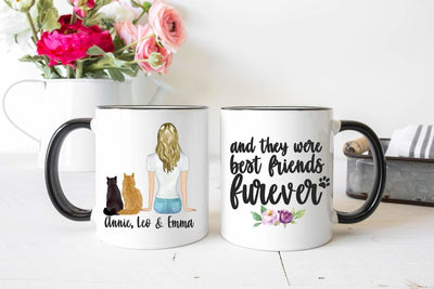 Cat Mom Gift ,  Gift For Cat Mom  ,  Custom Gift For Cat Mom , Personalized Gift For Mom Of Cats , Custom Cat Mug , Custom Kitty Mug - SweetTeez LLC