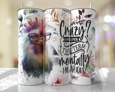 Chicken Tumbler, Gift For Her, With Straw And Lid - SweetTeez LLC