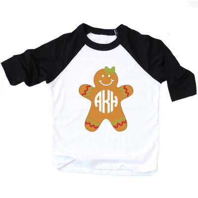 Christmas Gingerbread Man Shirt | Personalized Boy or Girl - SweetTeez LLC