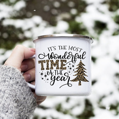 Christmas Mug , Christmas Mug For Her , Leopard Print Christmas Mug , Camping Mug , Rusting Christmas Mug , Christmas Gift For Her - SweetTeez LLC
