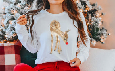 christmas shirt for women | rudolph reindeer - SweetTeez LLC