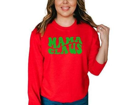 christmas sweater, christmas sweatshirt, christmas sweatshirt for women, mama claus sweatshirt, christmas gifts for her - SweetTeez LLC