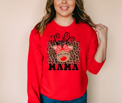 christmas sweater, mama shirt, christmas gift for women, christmas gift for mom, mom sweater, mom shirt, holiday apparel, Reindeer Shirt - SweetTeez LLC