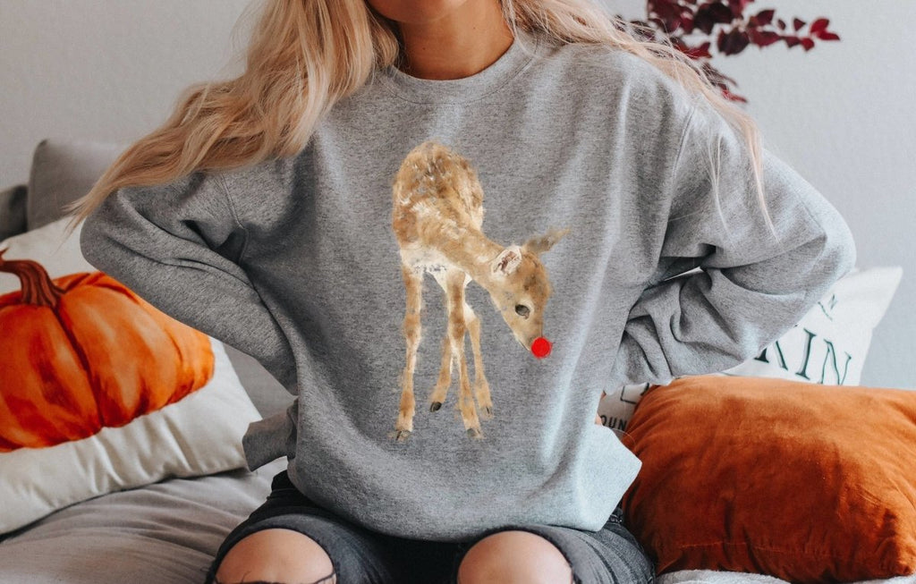 Christmas sweater with on sale deer