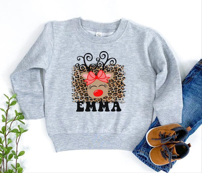Christmas sweatshirt Toddler | with name - SweetTeez LLC