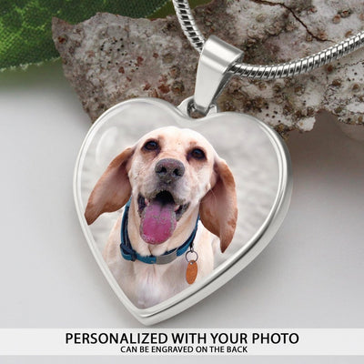 Custom Photo Necklace | Can Be Engraved on Back - SweetTeez LLC