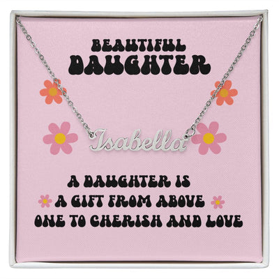 Daughter Necklace | Personalized With Name - SweetTeez LLC