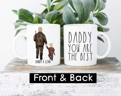 Fathers Day Gift , Fathers Day Gift For Dad  , Hunting Daddy Gift  , Personalized Fathers Day Gift , Custom Mug , Daddy Gift From Daughter - SweetTeez LLC