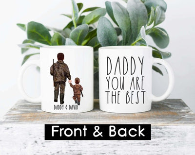 Fathers Day Gift , Fathers Day Gift For Dad  , Hunting Daddy Gift  , Personalized Fathers Day Gift , Custom Mug , Daddy Gift From Son - SweetTeez LLC