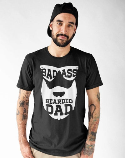 Father's Day Shirt, Father's Day Gift From Son , Daughter, Badass Bearded Dad Shirt - SweetTeez LLC
