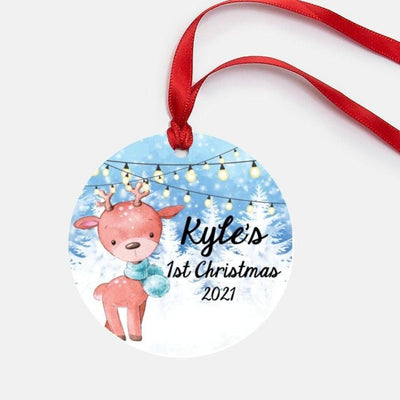 first christmas ornament for baby boy | personalized - SweetTeez LLC